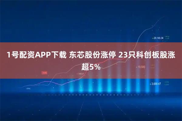 1号配资APP下载 东芯股份涨停 23只科创板股涨超5%