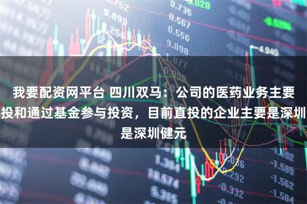我要配资网平台 四川双马：公司的医药业务主要是直投和通过基金参与投资，目前直投的企业主要是深圳健元