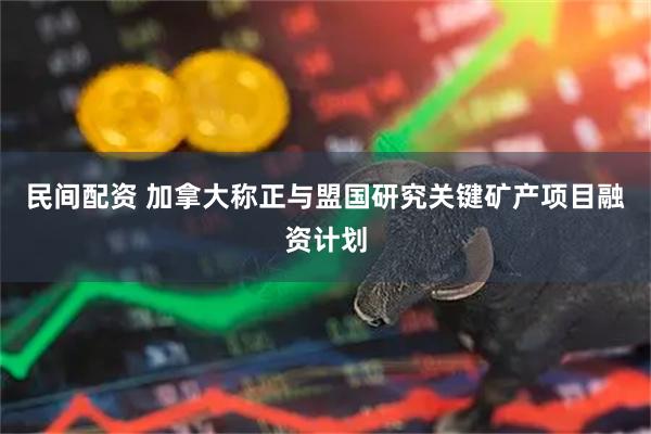 民间配资 加拿大称正与盟国研究关键矿产项目融资计划